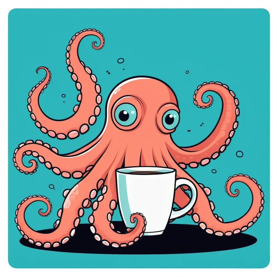 ADHD Brain Art Pack: Multitask Octopus — eight arms, still not enough