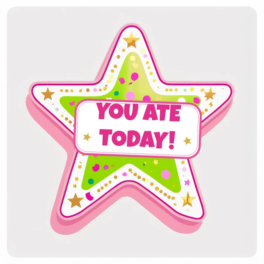 ADHD Digital Sticker Pack: fed yourself like a champion